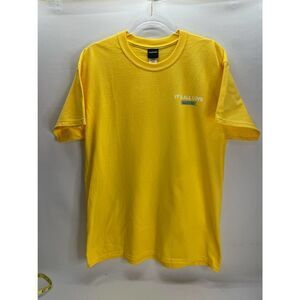 Moodswings 'Its all Love' Yellow Short Sleeve t-shirt size Large